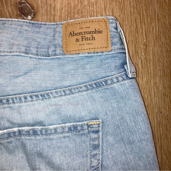 Abercrombie & Fitch Women’s Blue Jean Shorts Distressed Cut-Off Y2K | Size 27 - Picture 5 of 8